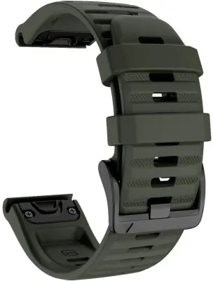 Kompatibilna Garmin Fenix narukvica silikonska Army zelena Army zelena