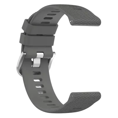 Remen za sat silikonski Garmin Forerunner 265 \/ 265 Music \/ 255 \/ 255 Music \/ Venu 2 \/ Vivoactive 4 Tamno siva