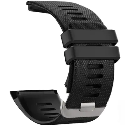 Kompatibilna silikonska narukvica za Garmin Vivoactive HR Crna Crna