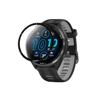 Zakrivljeni 3D kompozitni mekani zaštitnik zaslona za Garmin Forerunner 965 Proziran