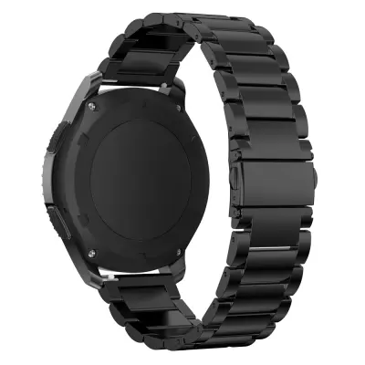 22 mm remen za sat od nehrđajućeg čelika za Samsung Galaxy Wath 3 45 mm Huawei GT4 45 mm Crna