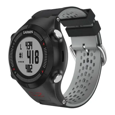 Remen za sat kompatibilan s Garmin Approach S2 Crna/Siva Crna/Siva