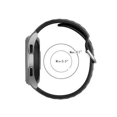 Jednobojna sportska narukvica za sat Samsung Galaxy Watch 20 mm Crna