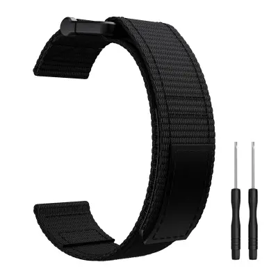 Narukvica za sat kompatibilna s Garmin Fenix 7/6/5 22 mm najlon Crna
