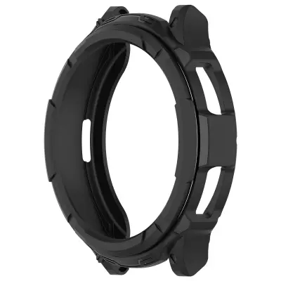 Oklopna zaštitna maskica s rotirajućim prstenom za Samsung Watch 6 Classic 47mm Crna