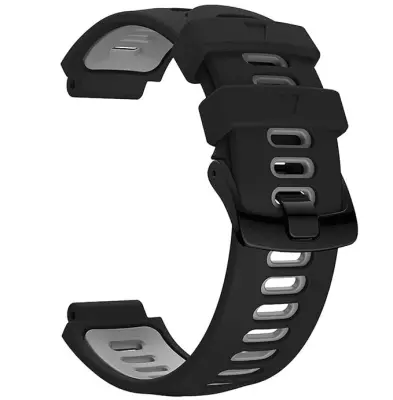 Kompatibilno s Garmin Forerunner 220/230/235/620/630/735XT remenom crne boje Crna