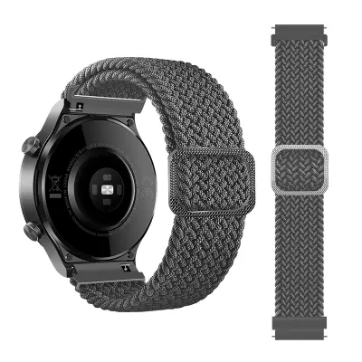 Narukvica za sat Najlon kompatibilna s Huawei, Xiaomi, Garmin, Samsung 20mm Siva