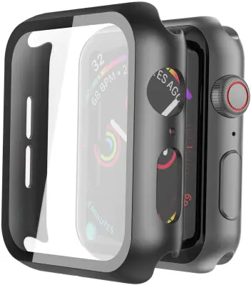 Zaštitno staklo Apple Watch 4/5/6 (44 mm) Apple Watch SE (44 mm) kaljeno staklo Crno Crna