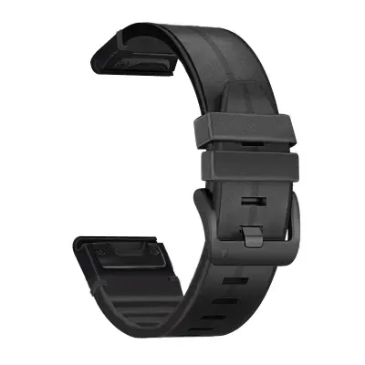 TPU remen za sat za Garmin Fenix 7X/6X/5X 26mm Crna
