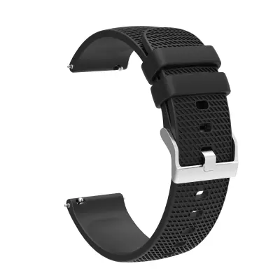 Silikonski remen s kariranim uzorkom za Garmin Vivoactive 3 20 mm Crna