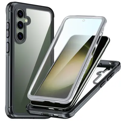 Zaštitna futrola za Samsung Galaxy S23FE, protiv udaraca, habanja, padova Crna/Siva