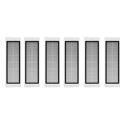 6 zamjenskih filtara za Xiaomi Roborock S5/S5 MAX/S6/S6 Maxv/S60/S65/S50 Crna