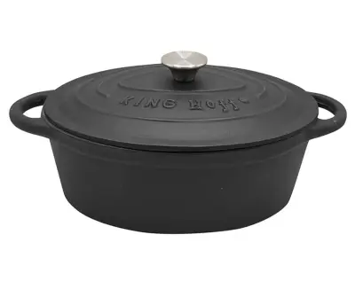LONAC OD LITOG ŽELJEZA ZA KIŠU 6,2 L 33 cm KINGHOFF KH-1531