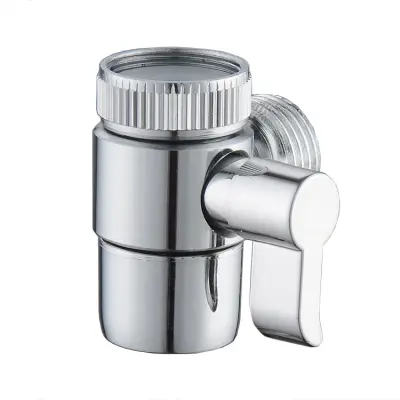 Alloy 3/4 single lever basin faucet diverter valve Srebrna