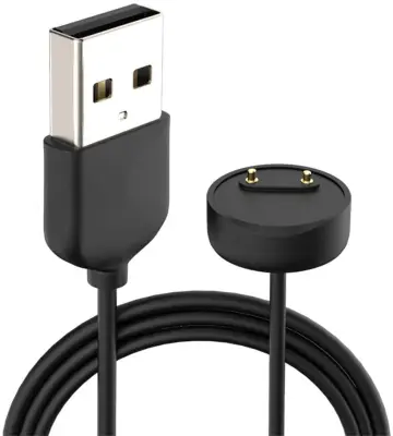 Magnetski USB punjač kompatibilan sa Xiaomi Mi Band 5 Crna