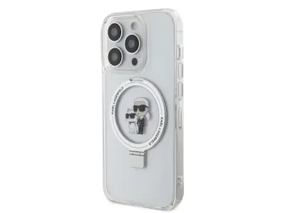 MagSafe maska za Apple iPhone 15 Pro TPU Ring Stand Karl i Choupette