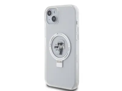 MagSafe maska za Apple iPhone 15 Plus TPU Ring Stand Karl i Choupette