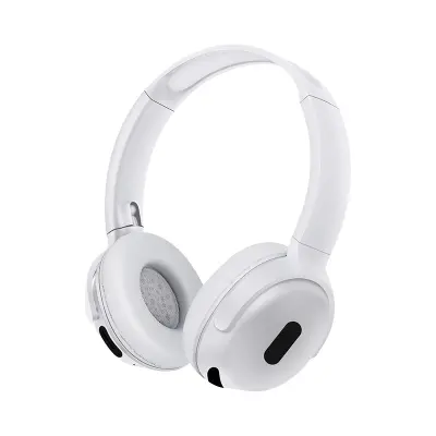 MAX-PRO Bluetooth slušalice, Bluetooth 5.3, bežične stereo slušalice s ultra dugim vijekom trajanja baterije Bijela