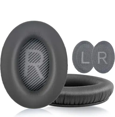 Jastučići za uši za Bose QC35 I/II, QC25, QC15, QC 2 AE 2, AE 2i, AE 2w, SoundTrue, SoundLink Tamnosiva