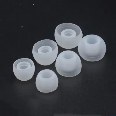 Silikonski nastavci za slušalice od 4,5-6 mm, 3 veličine, 15 parova Prozirna