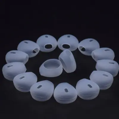 Zamjenske silikonske kapice za uši za slušalice od 15-16 mm, 10 pari Prozirna