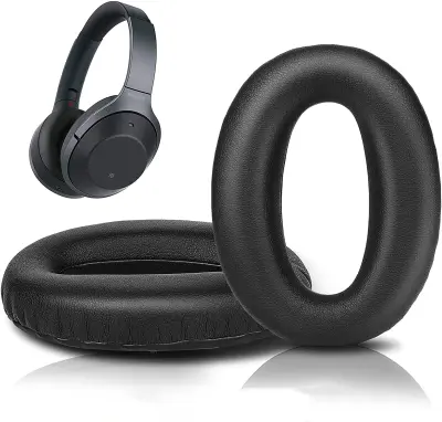 Jastučići za uši kompatibilni sa Sony MDR-1000X WH-1000XM2 crni 1 par Crna