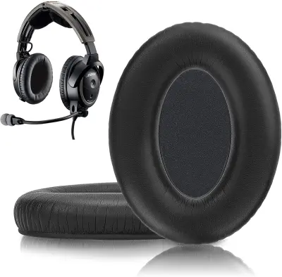 Jastučići za uši kompatibilni s Bose Aviation X A20/A10 Crni 1 par Crna