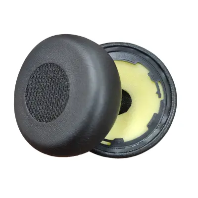 1 par jastučića za uši od PU proteinske kože za Jabra Evolve 75 / 75+ / 75 UC / 75MS Crna
