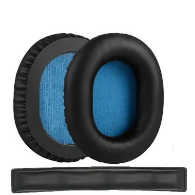 1 par PU jastučića za uši od proteinske kože za Sennheiser HD8 DJ/HD6 Mix s trakom za glavu HD8 Crna