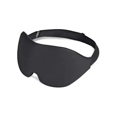 3D konturirana maska za spavanje Tip A 4-dijelni set Crna