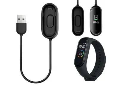 Kabel punjača za Xiaomi Mi Band 4 Crna