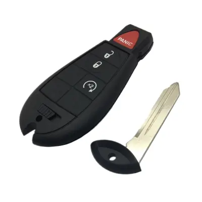 Inteligentno kućište ključa za automobil s 3+1 tipke kompatibilno s Chryslerom Crna