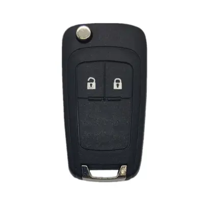 Preklopno kućište za auto ključ s 2 gumba za Buick/Opel/Chevrolet Crna