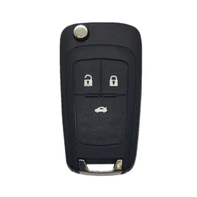 Preklopno kućište za auto ključ s 3 gumba za Buick/Opel/Chevrolet Crna