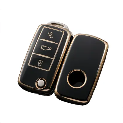 Futrola za ključeve automobila za Sagitar/Bora/CC/Magotan/Polo/Tanyue/Tuyue Crna