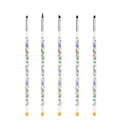 Kistovi za Nail Art 5-dijelni Višebojna