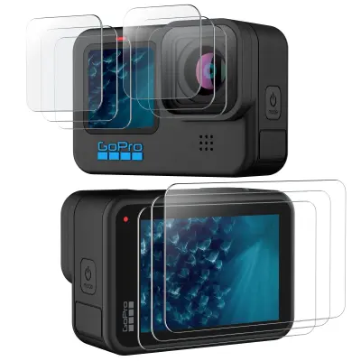 Set od 9 zaštitnih folija za leću i zaslon za GoPro 10 Prozirna