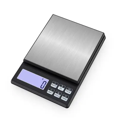 Mala digitalna vaga 3kg/0.1g Srebrna srebrna
