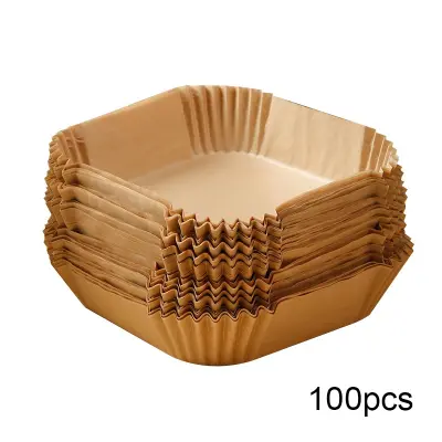 Jednokratni papir za fritezu 16 cm 100 komada Prirodna Prirodna