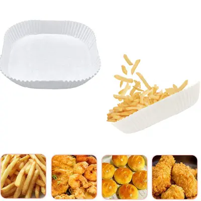 Jednokratni papirnati uložak za fritezu, neprianjajući, pakiranje od 50 komada Bijela