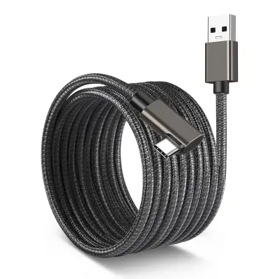 5M kabel za povezivanje - VR kabel kompatibilan s Oculus Quest 2 Tamno siva