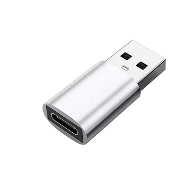USB 3.0 muški na USB C ženski adapter Srebrna