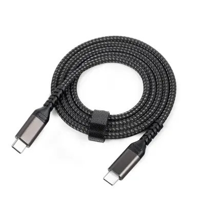 USB C na USB C kabel 5A/20V PD100W Crna