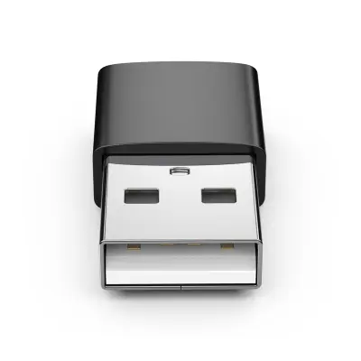 USB A na USB C Adapter Muški na Ženski Crna