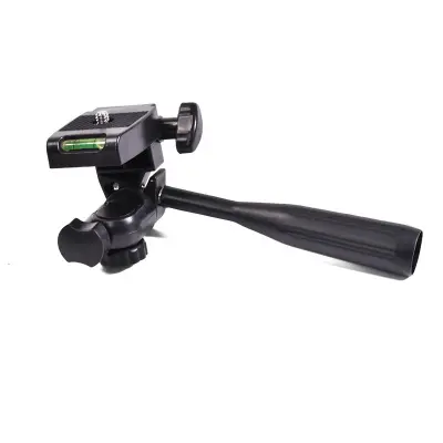Glava stativa s nagibom, vijak 1/4" Crna