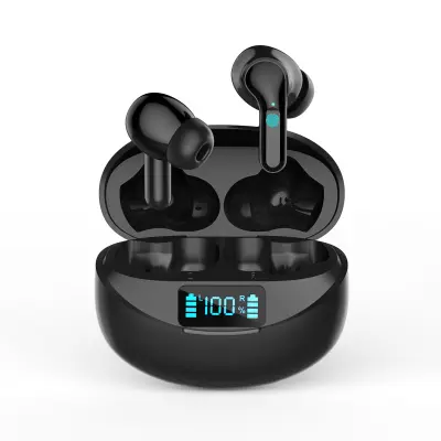 TWS slušalice In-Ear Sports Bluetooth slušalice IPX5 vodootporne slušalice s digitalnim zaslonom Crna