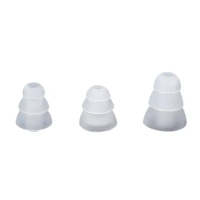 Silikonski nastavci za slušalice od 4-4.5 mm, 3 veličine Prozirna