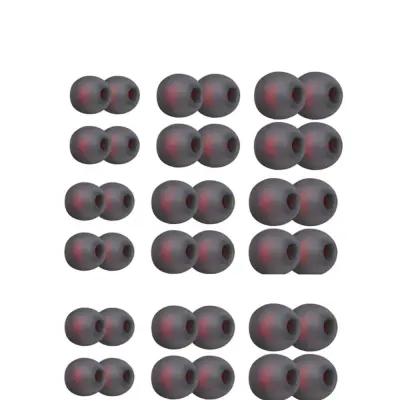 Silikonski nastavci za slušalice promjera 4,5-6 mm, 3 veličine, 18 parova Siva