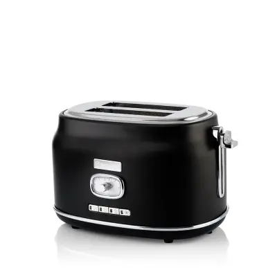 Westinghouse Retro Black 2 Slice toster