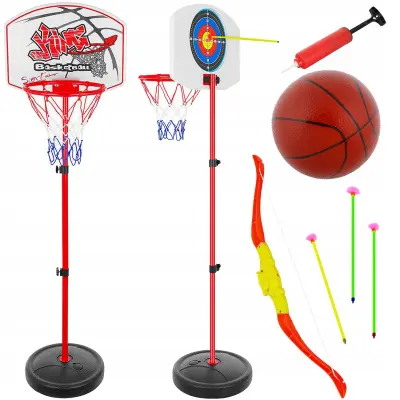 2 u 1 set za igru za košarku i streljaštvo do 146 cm